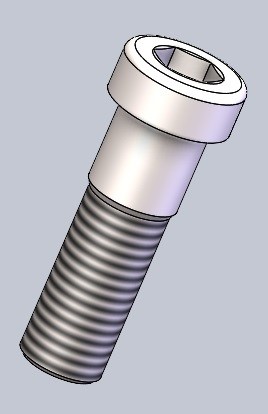 内六角薄头螺钉-具有所有配置的Solidwork零件缩略图